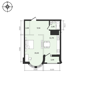 51 м², 1-комнатная квартира 7 585 000 ₽ - изображение 9