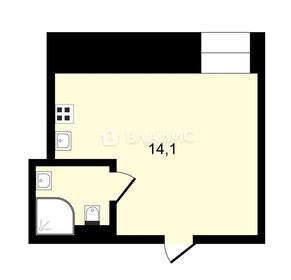 Квартира 16,1 м², студия - изображение 5