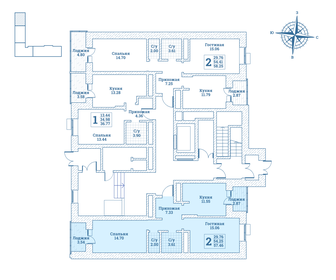 45,3 м², 2-комнатная квартира 4 850 000 ₽ - изображение 30