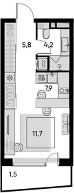 34 м², квартира-студия 19 800 000 ₽ - изображение 124