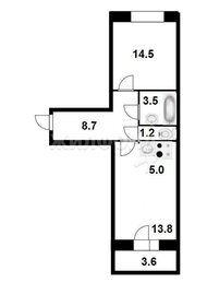 45,5 м², 1-комнатная квартира 75 000 ₽ в месяц - изображение 25