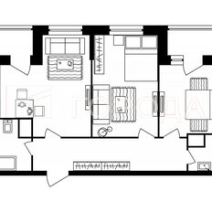 Квартира 62,8 м², 3-комнатная - изображение 3