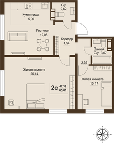 62,2 м², 3-комнатная квартира 6 246 075 ₽ - изображение 13