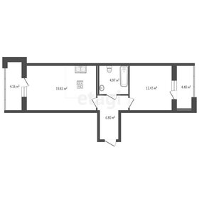 Квартира 52,6 м², 1-комнатная - изображение 2