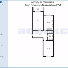 Квартира 64 м², 2-комнатная - изображение 2