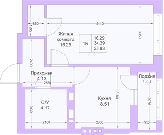 30 м², 1-комнатная квартира 6 300 000 ₽ - изображение 48