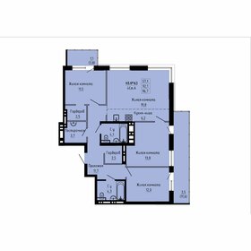 Квартира 96,7 м², 4-комнатная - изображение 1