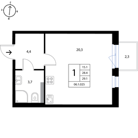 29,2 м², квартира-студия 5 197 600 ₽ - изображение 11