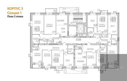 69,6 м², 2-комнатная квартира 17 387 500 ₽ - изображение 35