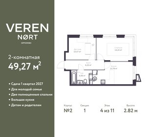 64,4 м², 2-комнатная квартира 7 500 000 ₽ - изображение 55