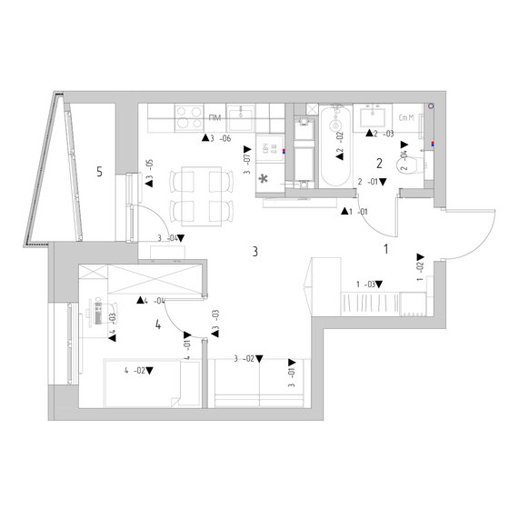 38,3 м², 1-комнатная квартира 7 620 000 ₽ - изображение 51