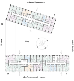 69,3 м², 2-комнатная квартира 33 423 390 ₽ - изображение 57