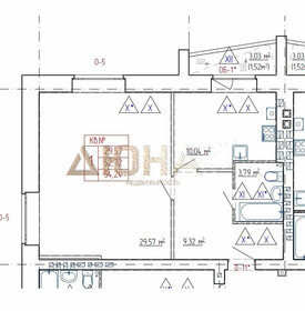 Квартира 53 м², 1-комнатная - изображение 1