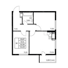 Квартира 54 м², 2-комнатная - изображение 2