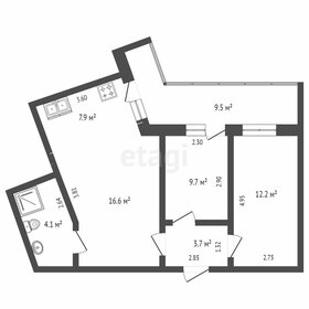 66 м², 2-комнатная квартира 7 400 000 ₽ - изображение 96