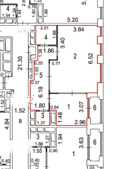 55 м², 2-комнатная квартира 21 500 000 ₽ - изображение 1