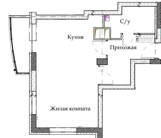 46 м², 1-комнатная квартира 4 700 000 ₽ - изображение 1