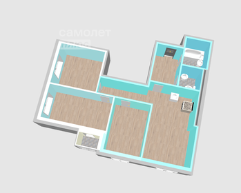 Квартира 67,4 м², 4-комнатная - изображение 3