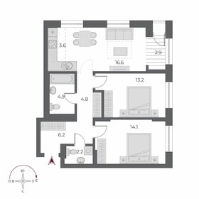 74,6 м², 3-комнатная квартира 13 450 000 ₽ - изображение 32