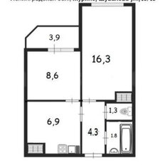 Квартира 43,1 м², 1-комнатная - изображение 2