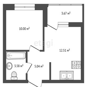 Квартира 33,4 м², 1-комнатная - изображение 2