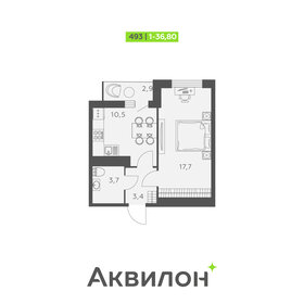 34,4 м², 1-комнатная квартира 6 674 636 ₽ - изображение 25