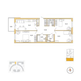 85 м², 3-комнатная квартира 17 796 312 ₽ - изображение 26