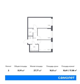 50,4 м², 2-комнатная квартира 10 286 204 ₽ - изображение 7