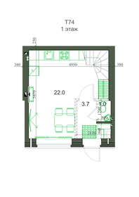 Квартира 75,2 м², 4-комнатная - изображение 1