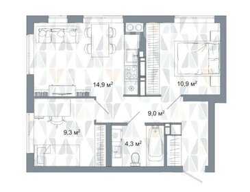 Квартира 48,4 м², 2-комнатная - изображение 1