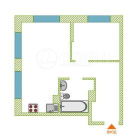 Квартира 34,9 м², 1-комнатная - изображение 1