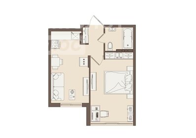 Квартира 31,5 м², 1-комнатная - изображение 1