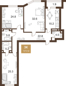 105 м², 3-комнатная квартира 32 300 000 ₽ - изображение 48