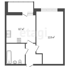 Квартира 25,6 м², 1-комнатная - изображение 1