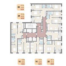 Квартира 35,6 м², 1-комнатная - изображение 3