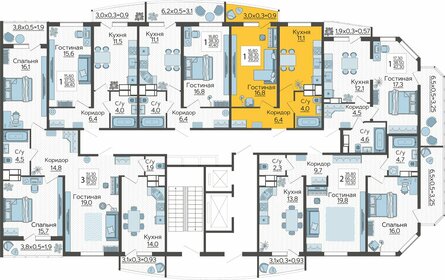 Квартира 39 м², 1-комнатная - изображение 1