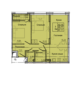 78 м², 3-комнатная квартира 7 350 000 ₽ - изображение 20