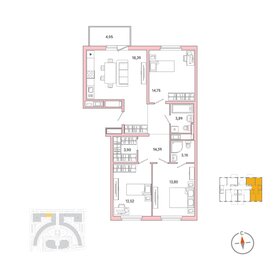 86,9 м², 3-комнатная квартира 20 033 610 ₽ - изображение 22