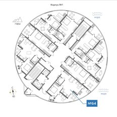 Квартира 57,9 м², 2-комнатные - изображение 2