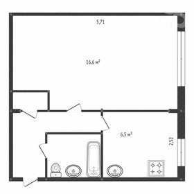 Квартира 31,5 м², 1-комнатная - изображение 4