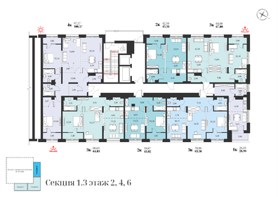 43 м², 2-комнатная квартира 7 171 000 ₽ - изображение 14