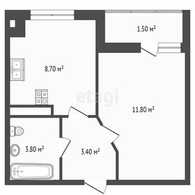 Квартира 29,2 м², 1-комнатная - изображение 2