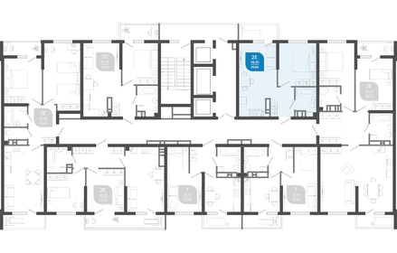 41 м², 1-комнатная квартира 7 900 000 ₽ - изображение 42