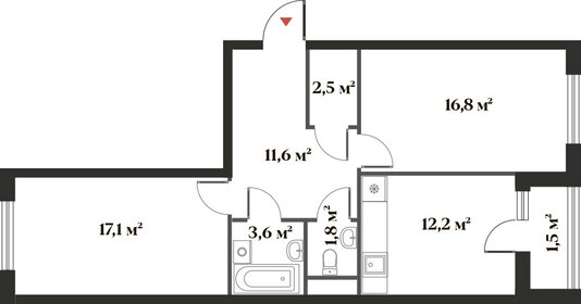 66,9 м², 2-комнатная квартира 17 224 494 ₽ - изображение 13