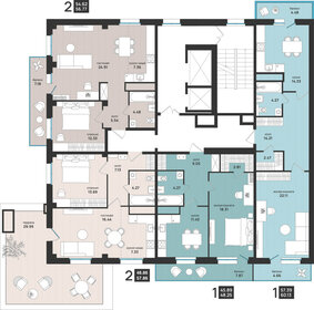 60,2 м², 2-комнатная квартира 8 232 800 ₽ - изображение 61