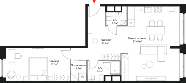 103,6 м², 4-комнатная квартира 17 900 000 ₽ - изображение 95