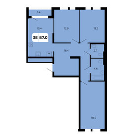Квартира 87 м², 3-комнатная - изображение 1