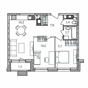 44,6 м², 2-комнатная квартира 6 500 000 ₽ - изображение 77