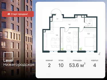 53,6 м², 2-комнатная квартира 17 308 404 ₽ - изображение 10