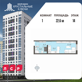Квартира 22,6 м², студия - изображение 1
